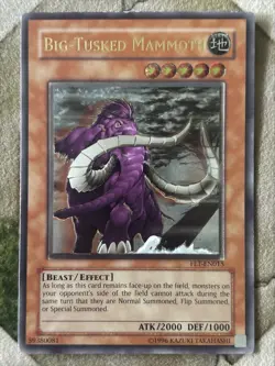 YuGiOh BIG-TUSKED MAMMOTH Ultimate Rare FET-EN015 - Image 2