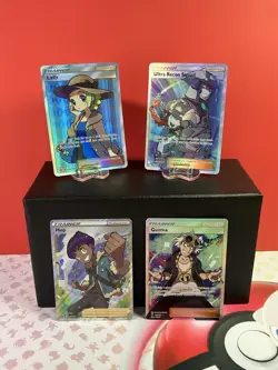 LP/NM Pokemon Trainer Supporter Full Art 4 Card LOT Guzma 143/147 Lady SV86/SV94 - Image 1