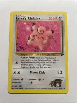 Erika's Clefairy 40/132 Gym Challenge Non Holo Pokemon TCG Card - Image 1
