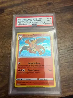 Special Delivery Charizard Promo Holo Pokemon Card SWSH075 PSA 9 MINT - Image 1