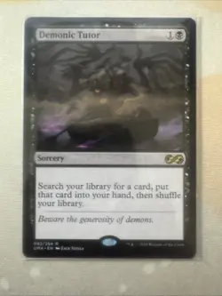 Magic the Gathering Demonic Tutor Ultimate Masters NM MTG Regular Card - Image 1