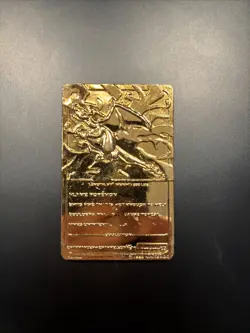 Pokemon Charizard 23K Gold Plated Trading Card 1999 Burger King Promo - Image 2