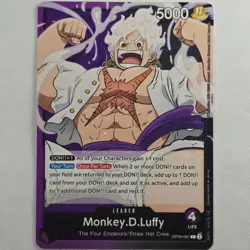 Monkey.D.Luffy OP09-061 ENG NM Leader Emperors In New World One Piece Card Game - Image 1