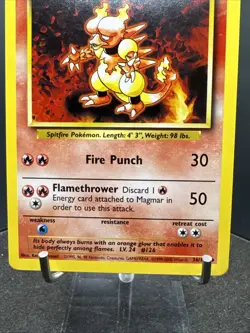 MAGMAR - 36/102 - Base Set - 4th Print - 1999-2000 - Pokemon Card - LP - Image 3