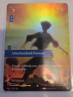 Riftbound League Of Legends Origins Epic Foil Unchecked Power 123/298 NM Card - Image 1