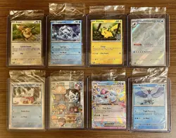 Pokemon 2025 Holiday Calendar Sealed Promos - Complete 8 Card Set w/ Toploaders - Image 1
