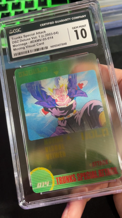 CGC 10 Future Trunks #014 3D Morinaga Dragon Ball Z Wafer Cards Part 1 Gem Mint - Image 2
