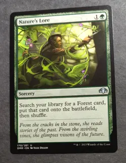 Nature's Lore: Dominaria Remastered Near Mint MTG Card - Commander Staple - Image 1