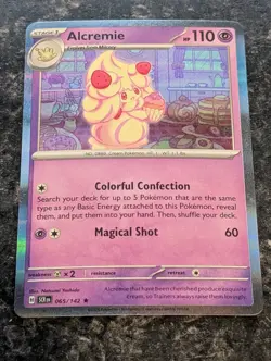 Alcremie 065/142 Sv07: Stellar Crown Pokemon Holo Foil Nice! - Image 1