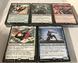 MAGIC THE GATHERING NYCC SDCC SPIDER-MAN WELCOME DECK SET OF 5 + PROMO CARD MTG - Image 2