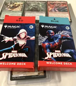 MAGIC THE GATHERING NYCC SDCC SPIDER-MAN WELCOME DECK SET OF 5 + PROMO CARD MTG - Image 5