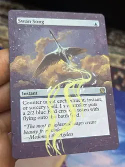 Swan Song • Altered Art • Theros • DMG • Mtg (1784) - Image 2