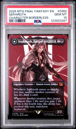 3267 Sephiroth Fabled One-Winged Angel 2025 MTG Final Fantasy #0382 PSA 10 - Image 1