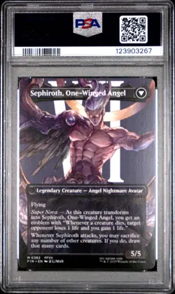 3267 Sephiroth Fabled One-Winged Angel 2025 MTG Final Fantasy #0382 PSA 10 - Image 2