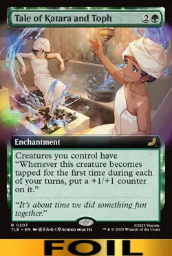 1x - Tale of Katara and Toph - FOIL EXTENDED ART #207 - Avatar: Eternal - NM MTG - Image 1
