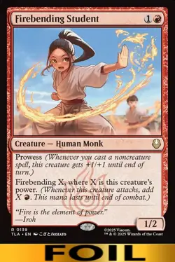 1x - Firebending Student - FOIL #139 - Avatar: The Last Airbender - NM MTG - Image 1