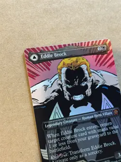 mtg borderless foil Eddie Brock - Venom Lethal Protector, Spiderman, unplayed - Image 3