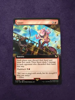 Snort (Extended Art) 120 NM MTG FINAL FANTASY Commander Magic FIC - Image 1
