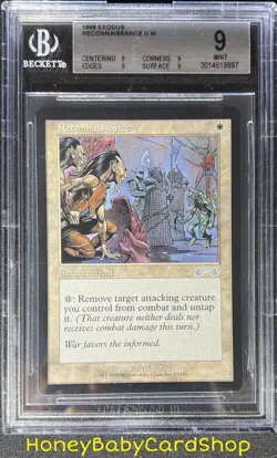 MTG Exodus 1998 Reconnaissance BGS 9.0Q (Quad) MINT Silver Age Iconic Staple - Image 1