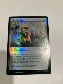 Hot Dog Cart (# 164) - MTG -Marvel's Spider-Man - FOIL - NM - Image 1