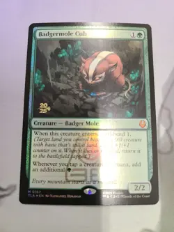 Prerelease FOIL BADGERMOLE CUB mtg NM The Last Airbender (#02) Mythic - Image 1