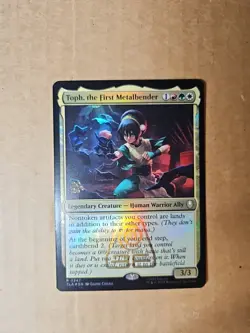 Toph The First Metalbender Pre Release Promo Near Mint English MTG - Image 2