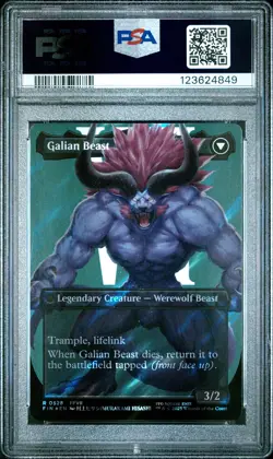 4849 Vincent Galian Beast 2025 MTG Final Fantasy #0528 Surge Foil PSA 10 - Image 2
