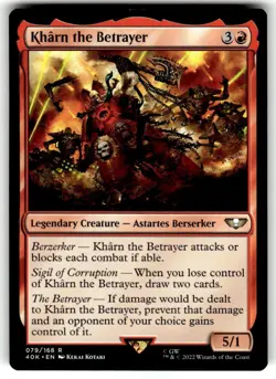 Kharn the Betrayer Universes Beyond: Warhammer 40000 Regular MTG NM - Image 1