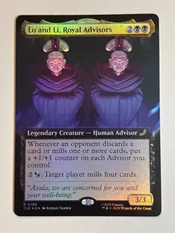 Lo and Li, Royal Advisors (Extended Art FOIL) TLE Avatar: the Last Airbender MTG - Image 1