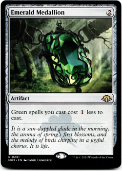 Emerald Medallion [Modern Horizons 3] MTG Magic - NM/M - Image 3
