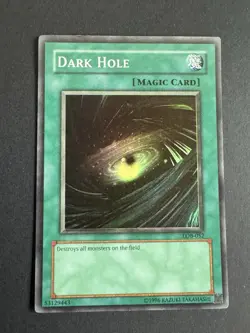 Yu-Gi-Oh! - Dark Hole - LOB-052 - Super Rare Unlimited LP - Image 1