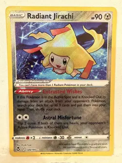 Pokemon - Pokemon Prize Pack Series Cards Radiant Jirachi #120/195 - Image 1