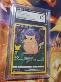 CGC 10 Pokemon Pikachu 005/025 Celebrations Full Art PSA Gem Mint Card 25th - Image 1