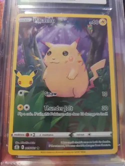 CGC 10 Pokemon Pikachu 005/025 Celebrations Full Art PSA Gem Mint Card 25th - Image 3