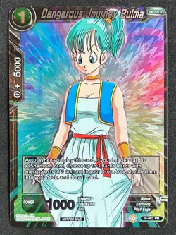 Dangerous Journey Bulma P-083 Promo Foil Dragon Ball Super Card Game | NM - Image 1