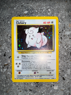 Pokemon TCG Cards Clefairy 5/102 Base Set Holo Rare LP - Image 4