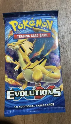 Pokemon TCG XY Evolutions Booster Pack Charizard Art Factory Sealed 10 Cards - Image 1