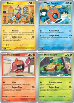 Rotom Pokemon Card Lot - Destined Rivals - Heat Was Mow 077/182 - Gadget Show - Image 1