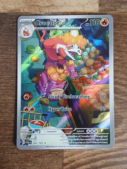 Crocalor 202/193 Scarlet & Violet Paldea Evolved Pokemon Card NM - Image 1