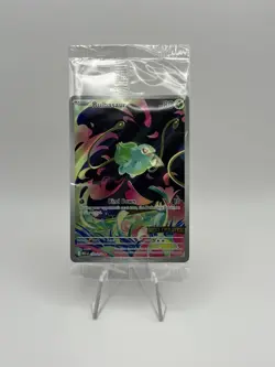 Bulbasaur Promo 133/132 Pokemon TCG SEALED Stamped Box Topper with Card Saver - Image 1