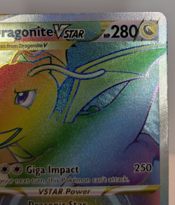 Pokemon Go Dragonite VSTAR Rainbow Secret Rare Card 81/78 NM - Image 3