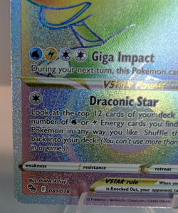 Pokemon Go Dragonite VSTAR Rainbow Secret Rare Card 81/78 NM - Image 5