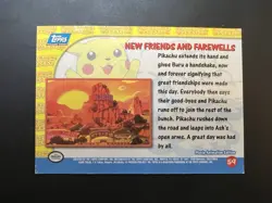 New Friends And Farewells Pikachu’s Vacation TOPPS Pokemon Movie 1999 Card #59 - Image 2