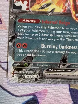 Pokemon Charizard ex 125/197 Stamped Play Promo Prize Pack Series NM/MINT Card - Image 5