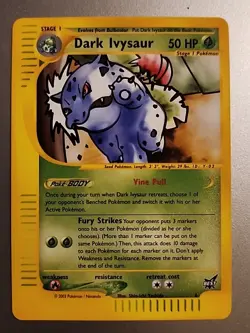 Pokemon Dark Ivysaur Best of Game #6 Promo Card TCG Nintendo 2002 NM/MT - Image 1