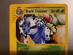 Pokemon Dark Ivysaur Best of Game #6 Promo Card TCG Nintendo 2002 NM/MT - Image 2