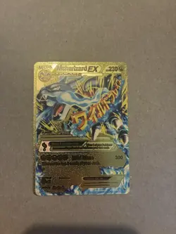 Mega Charizard EX Gold Foil Custom Display Pokemon Card 🔥 Dragon Power ✨ NM - Image 1