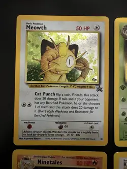 4 Card Vintage Rare Pokemon Lot W/ 1st Edition Holo Promo + Kogas Ditto Holo JP - Image 2