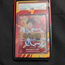 One Piece Card 2022 Super Pre-Release Winner P-001 Monkey D. Luffy PSA 10 - Image 1