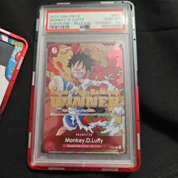 One Piece Card 2022 Super Pre-Release Winner P-001 Monkey D. Luffy PSA 10 - Image 5